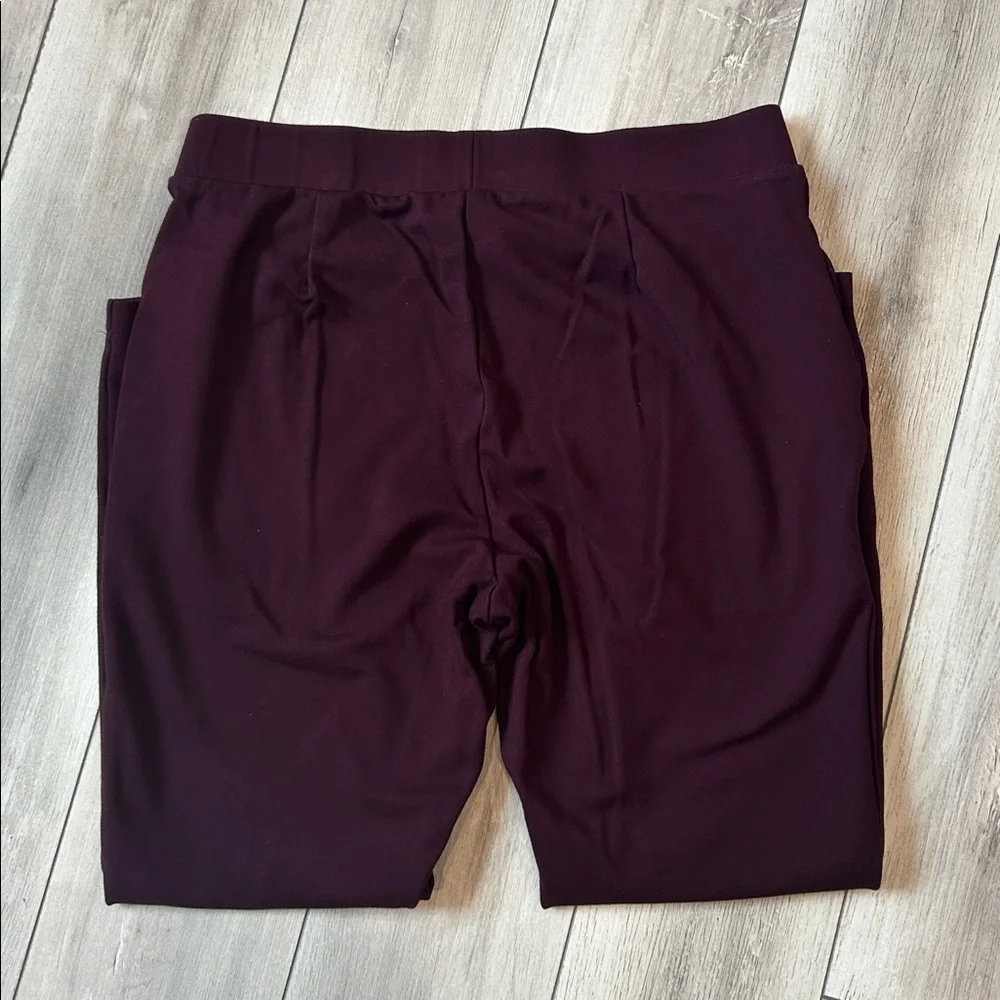 Universal Standard burgundy color pull on elastic waist pants size XS